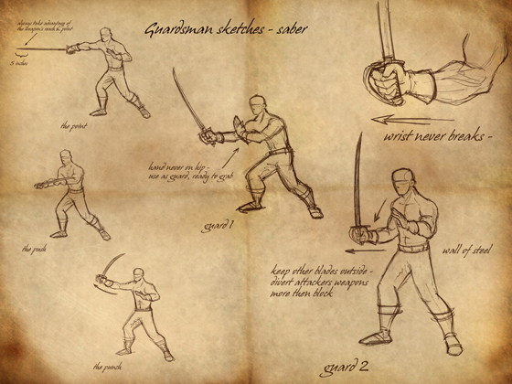 Guardsmen Sketches: Saber
